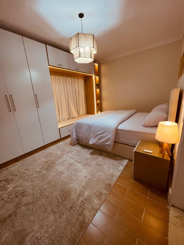 Bedroom with built-in wardrobe