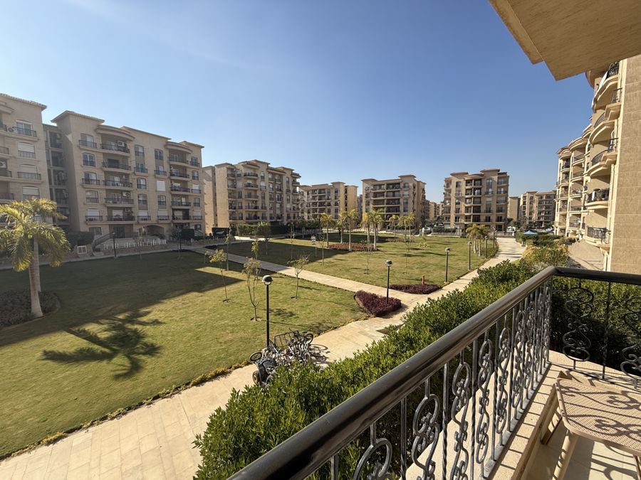 Balcony view over the garden